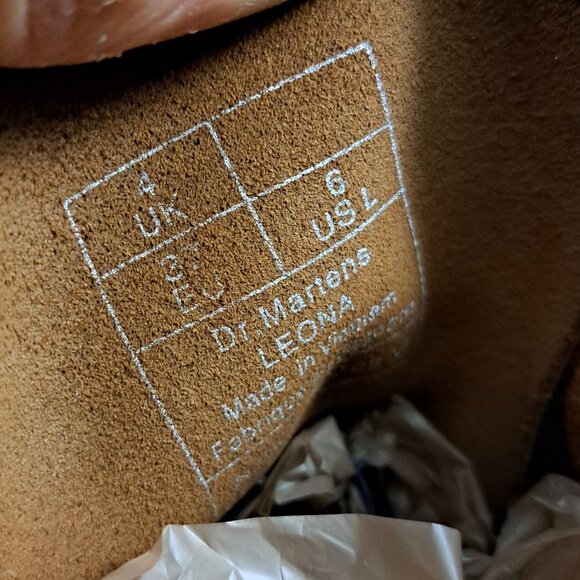 Dr. Martens Leona Boot Women Size 6 Black - Picture 7 of 13